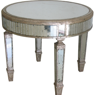 ROUND MIRROR TABLE - SMALL
